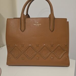 Kate Spade Brown Leather Tote Bag